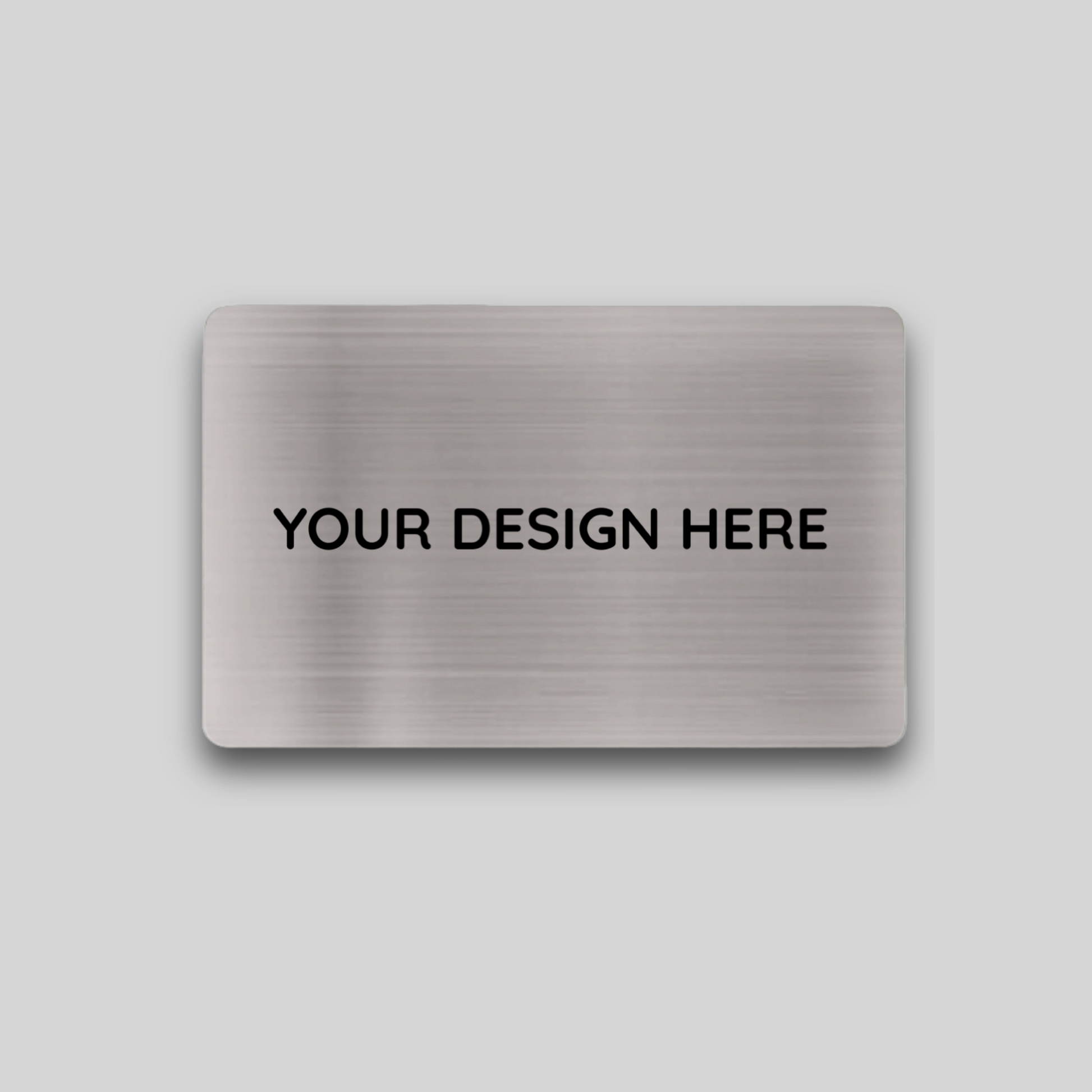 Contactless Socials Card - BRUSHED SILVER - AYTECH