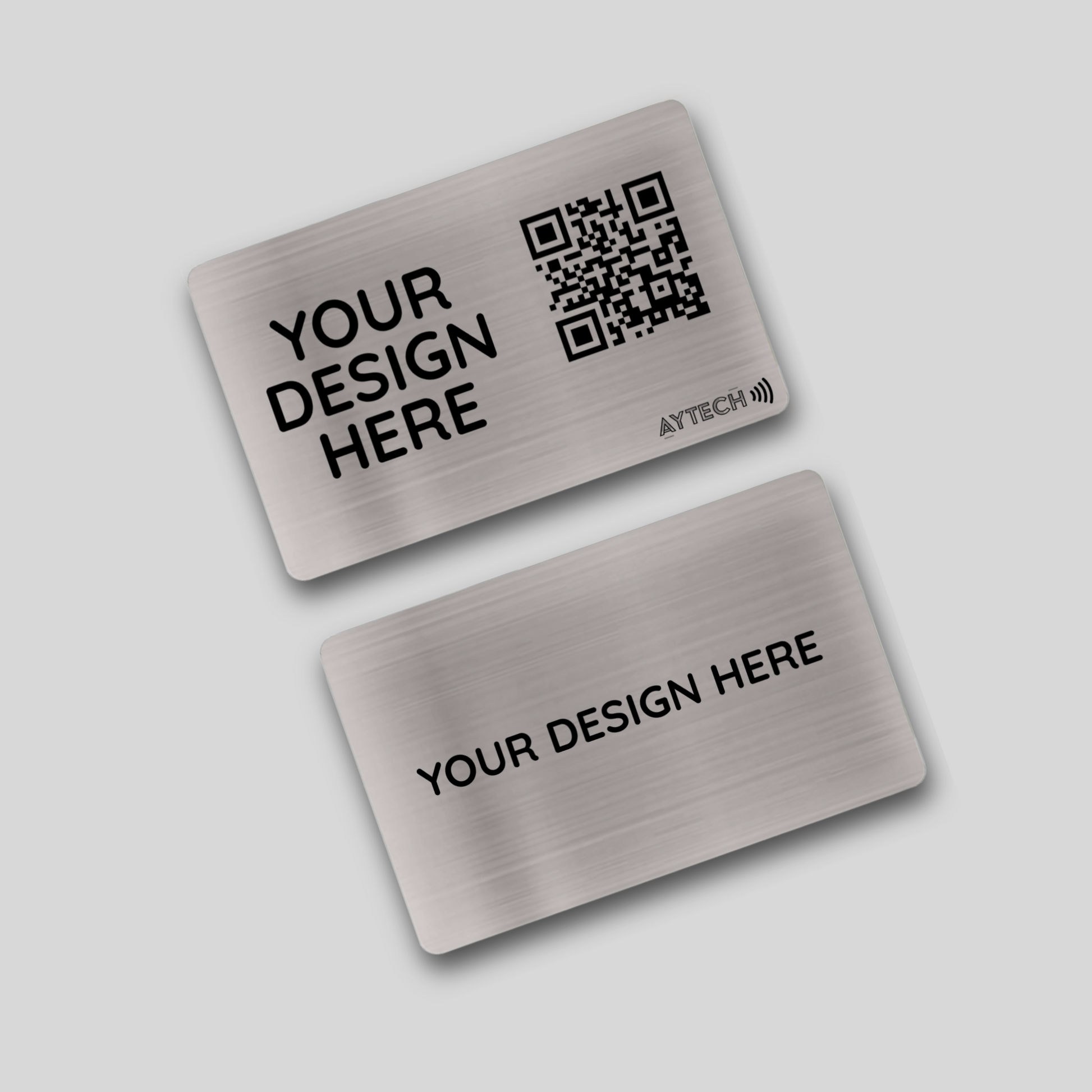 Contactless Business Card - BRUSHED SILVER - AYTECH