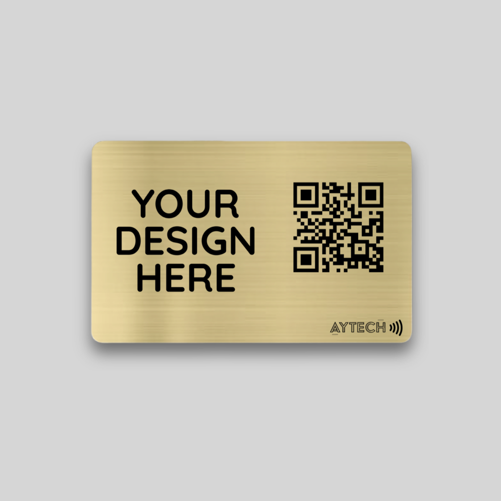 Contactless Business Card - BRUSHED GOLD - AYTECH